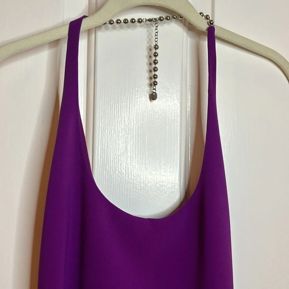Perfect condition The Attico Corine Side Slit Gown size 38IT/0-2 US in purple - Picture 3 of 9